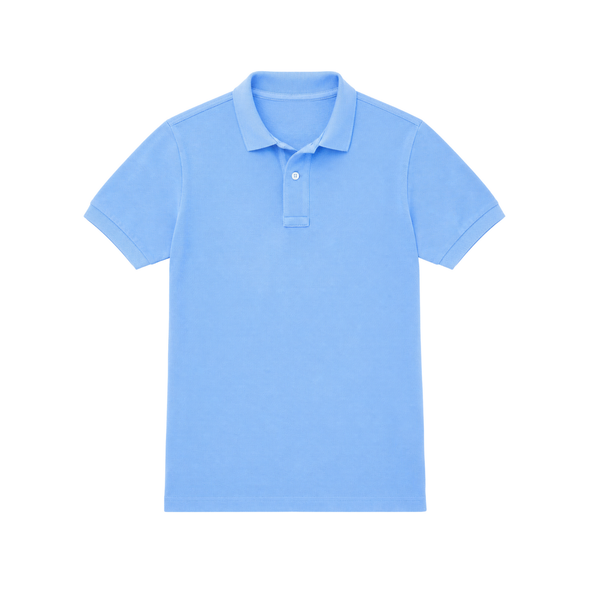 Basic Kids Polo in Baby Blue