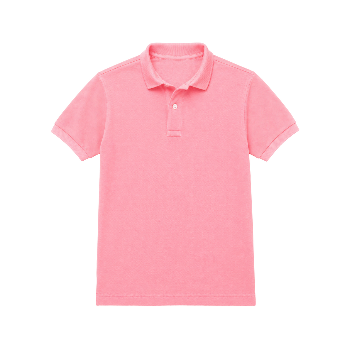 Basic Kids Polo in Pink