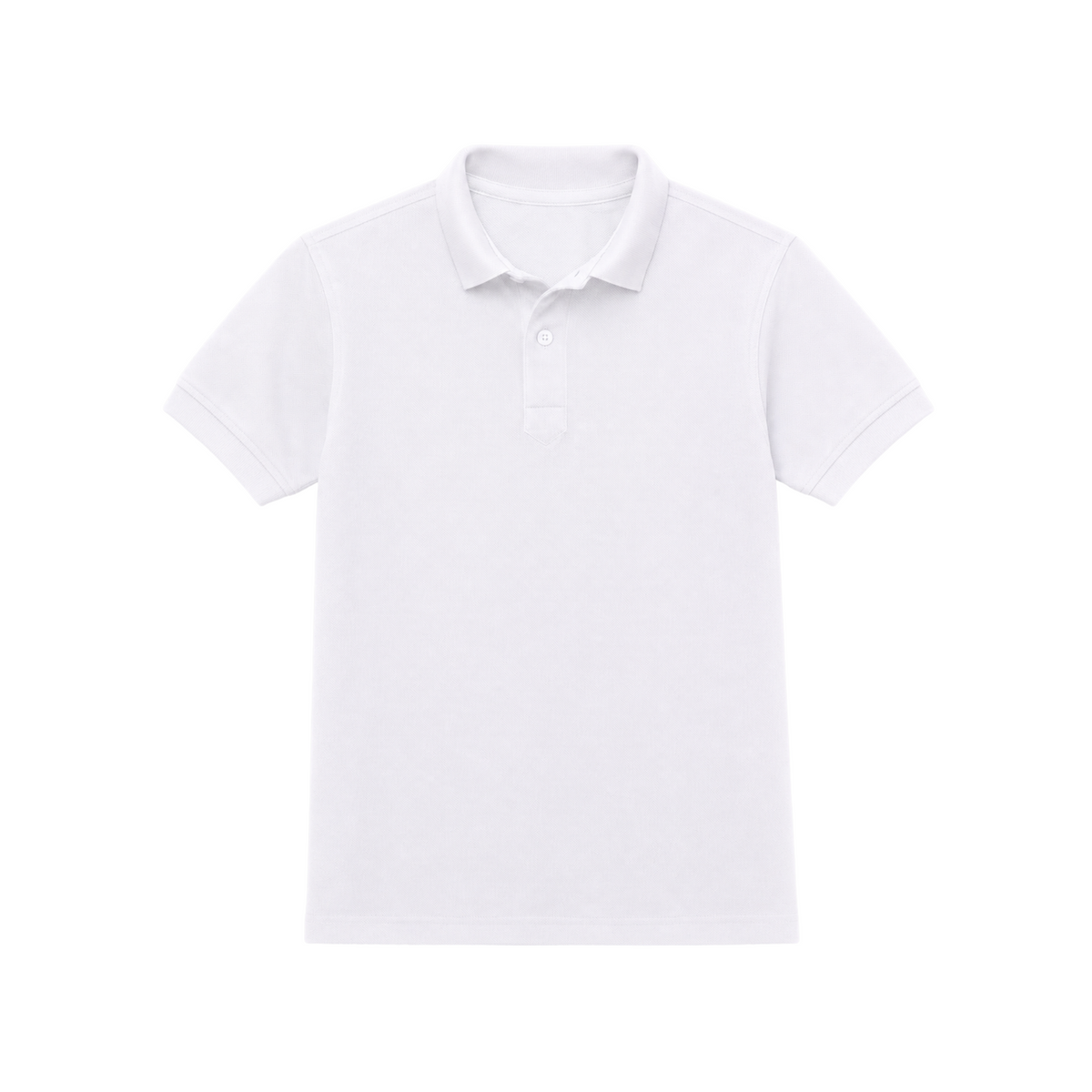 Basic Kids Polo in White